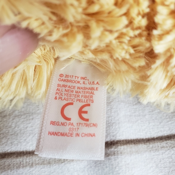 🌞SOLD🌞TY Classic Goldwyn Golden Retriever Plush Stuffed Toy 10" 2017 Plaid Bow - Picture 10 of 11